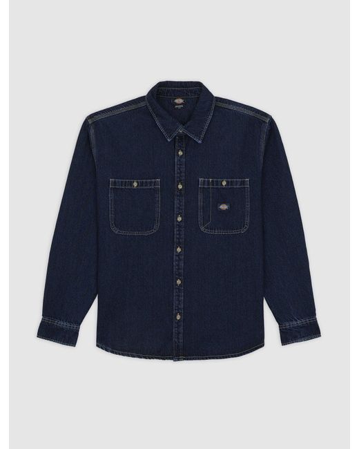 Chemise En Jean À Manches Longues Mechanic, Homme, Taille Dickies pour homme en coloris Blue