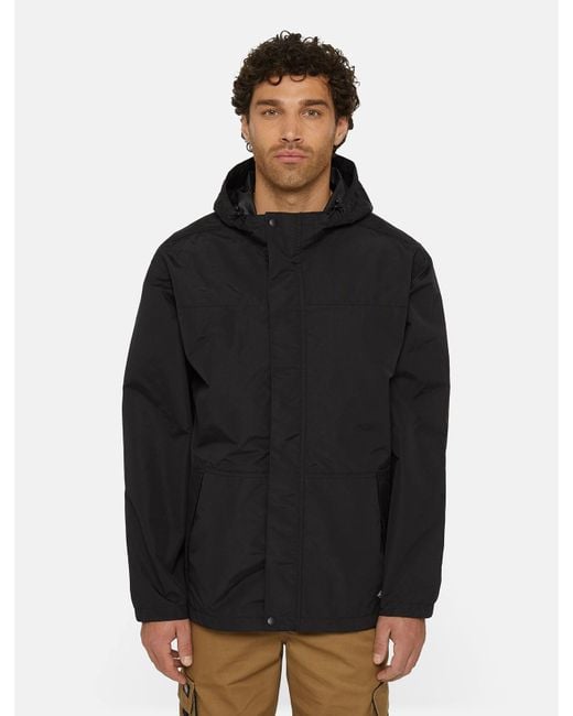 Dickies Black Waterproof Rain Jacket for men