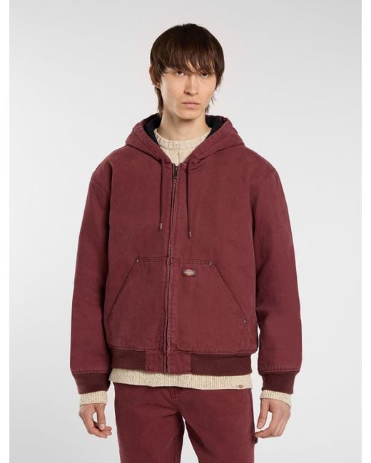 Veste À Capuche En Toile Hilham, Homme, Taille Dickies pour homme en coloris Red