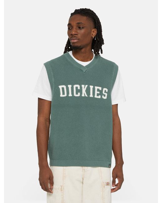 Dickies Green Melvern Knitted Vest for men