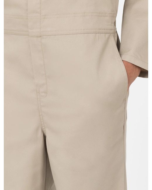 Dickies Natural Haughton Langarm Coverall Frau Sand Size Xs