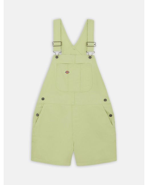 Dickies White Duck Canvas Short Bib