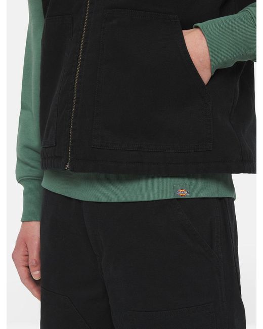 Dickies Gepolsterte Duck Canvas Weste, Herren, Größe in Black für Herren