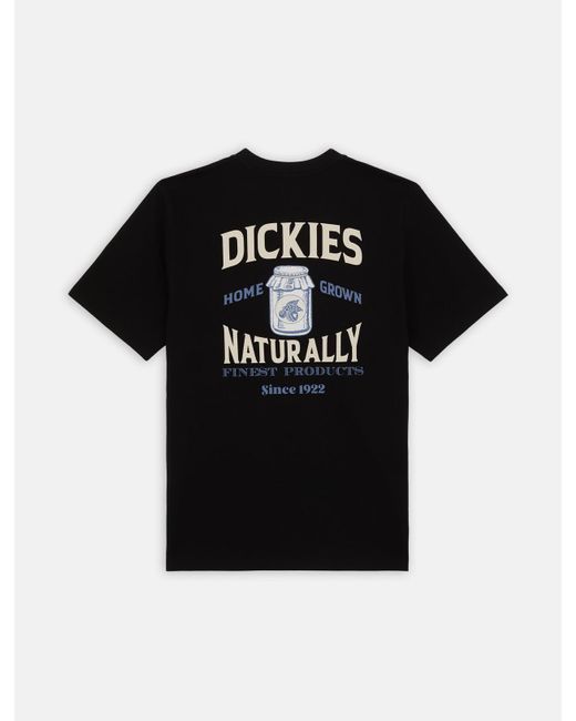Dickies Black Elliston Short Sleeve T-shirt for men