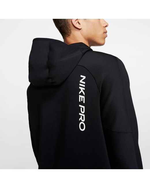 Nike Pro Pullover Fleece Hoodie (black 