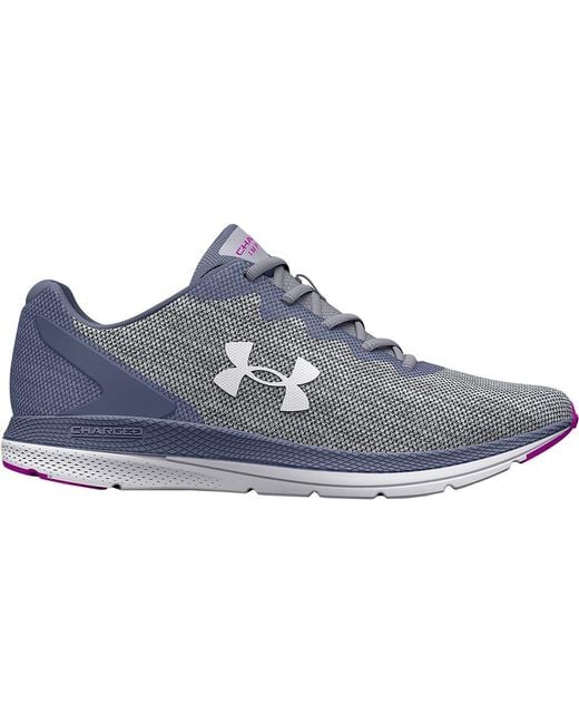 Under Armour Charged Impulse 2 Knit Running Shoes in Grey/Purple/White