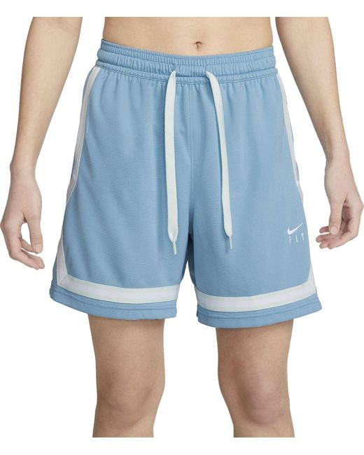 Nike Synthetic Fly Crossover Basketball Shorts in Blue Lyst