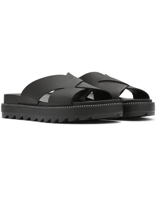 sorel roaming leather slide