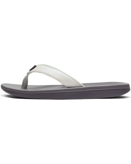 Nike Synthetic Ella Kai Flip Flops in Grey/White (Gray) - Lyst
