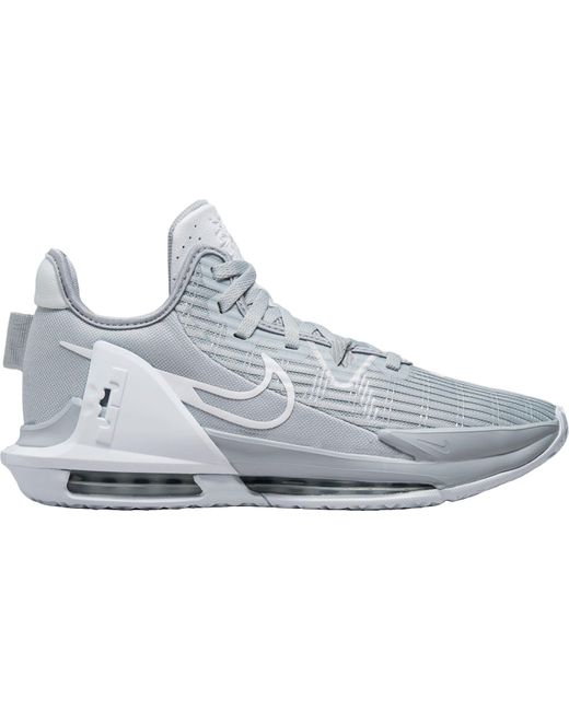 Nike Rubber Lebron Witness Vi Basketball Shoes in Grey/White/Grey (Gray ...