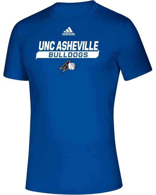adidas Unc Asheville Bulldogs Creator Royal Blue T-shirt for Men | Lyst