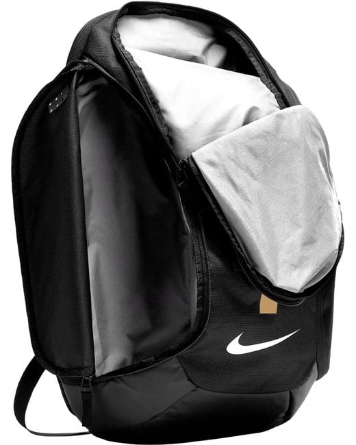 nike hoops elite pro basketball backpack black silver