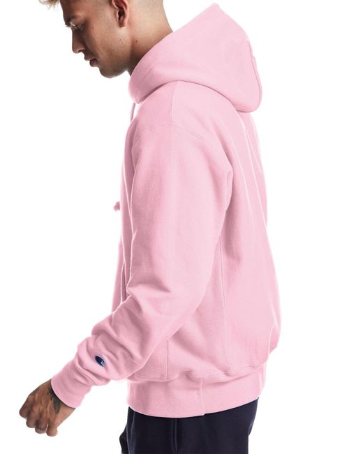 champion reverse weave sweatshirt pink