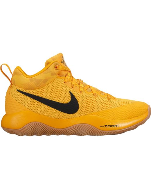 Nike Rubber Zoom Rev 2017 Basketball Shoes in Yellow/Black (Yellow) for Men  | Lyst