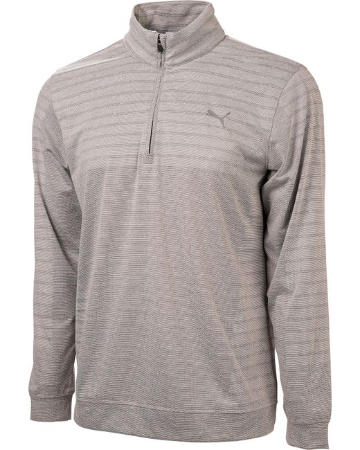 Download PUMA Mapped 1⁄4 Zip Golf Pullover in Gray for Men - Lyst