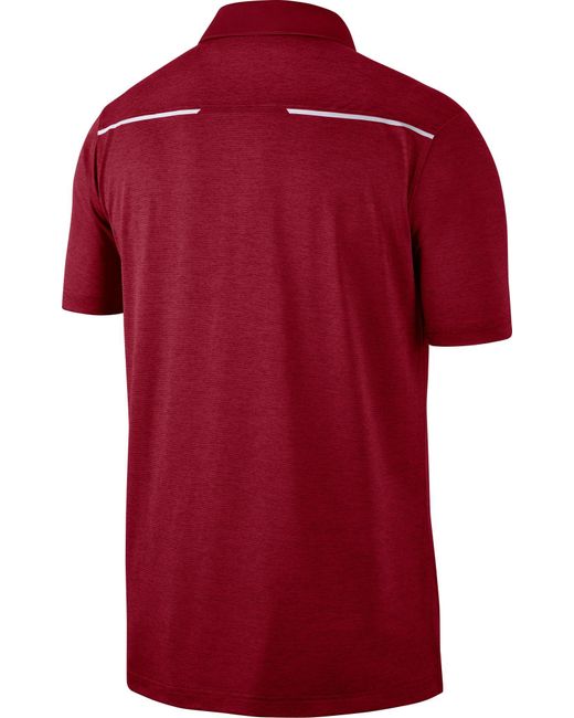 Nike Arkansas Razorbacks Cardinal Dri-fit Breathe Polo in Red for Men ...