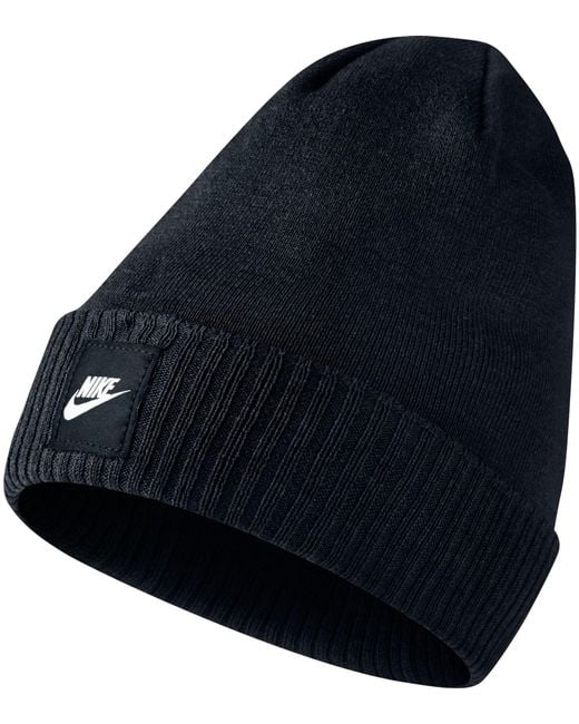 Nike Synthetic Futura Knit Beanie in Black/Black (Black) for Men Lyst