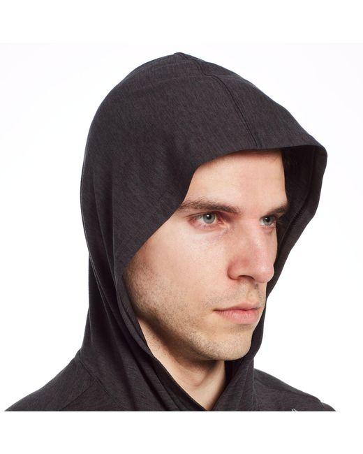 Reebok Synthetic 24/7 Jersey Sleeveless Hoodie in Black for Men | Lyst