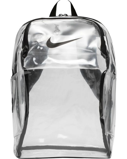 Nike Clear Brasilia Backpack in Black Lyst