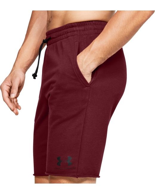 under armour terry fleece shorts