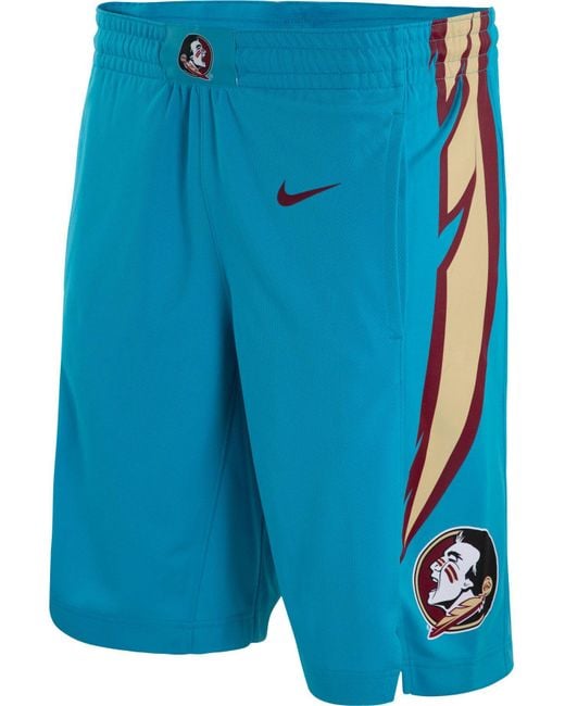Nike Florida State Seminoles Turquoise Replica Basketball Shorts in ...