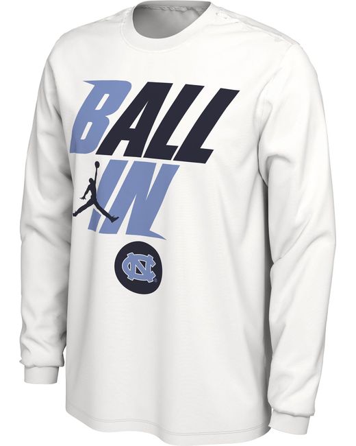 Nike Jordan North Carolina Tar Heels White 2022 Basketball Ball In ...