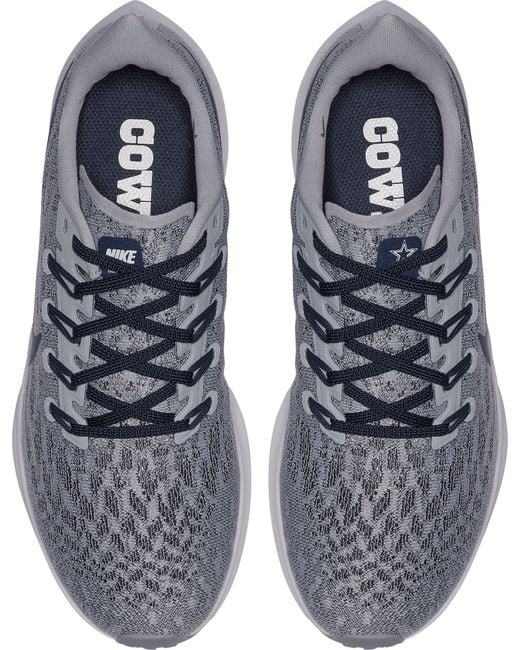 unisex dallas cowboys nike white zoom pegasus 37 running shoe