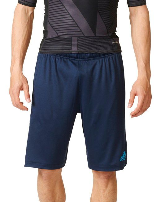 Lyst Adidas Axis Team Issue Knit Shorts in Blue for Men