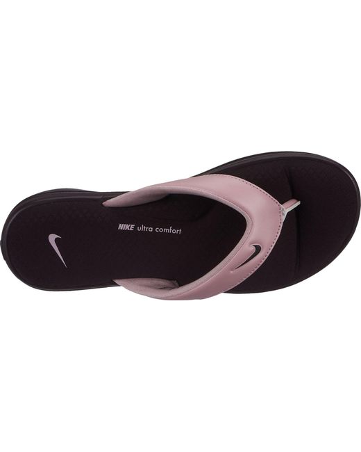 Nike Synthetic Ultra Comfort 3 Flip Flops In Pink Black Black Lyst
