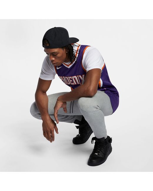 Nike Phoenix Suns Devin Booker 1 Purple Drifit Swingman