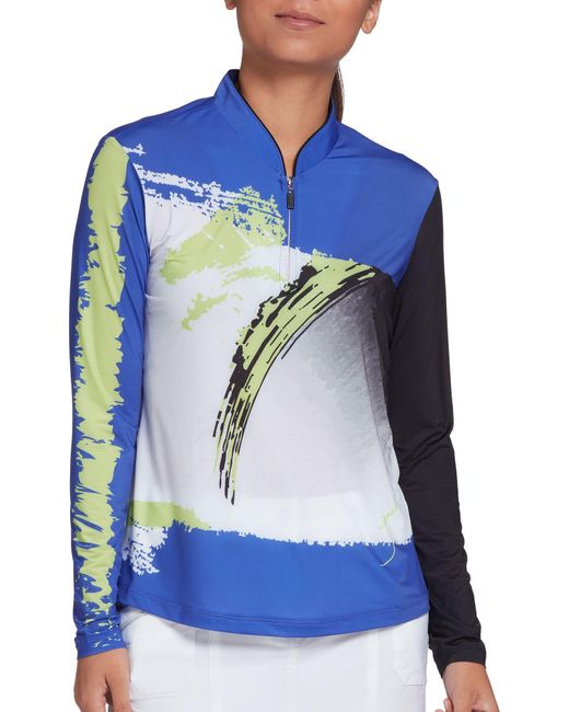 Zip Long Sleeve Golf Polo 
