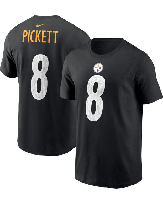 Nike Pittsburgh Steelers Kenny Pickett 8 Logo Black Tshirt for Men Lyst