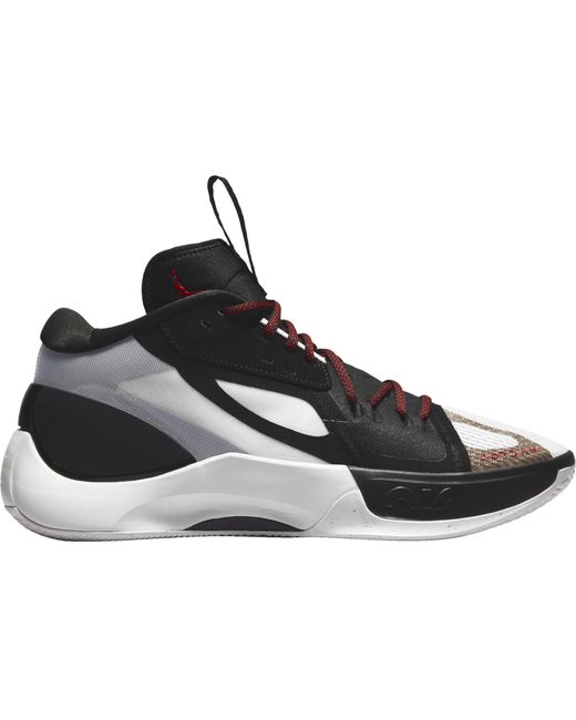 Nike Lace Zoom Separate Basketball Shoes in Black/Red/White (Black) Lyst