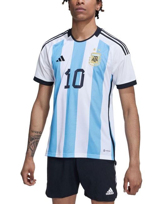 adidas Argentina '22 Lionel Messi #10 Home Replica Jersey in Blue for