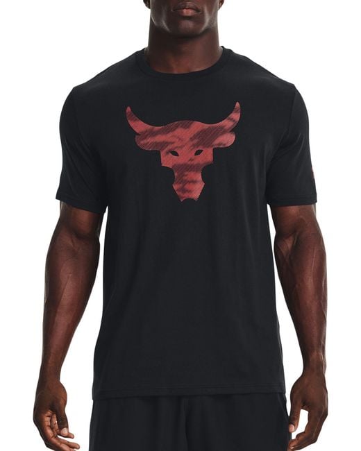 Under Armour Cotton Project Rock Brahma Bull Graphic Tshirt in Black for Men Lyst