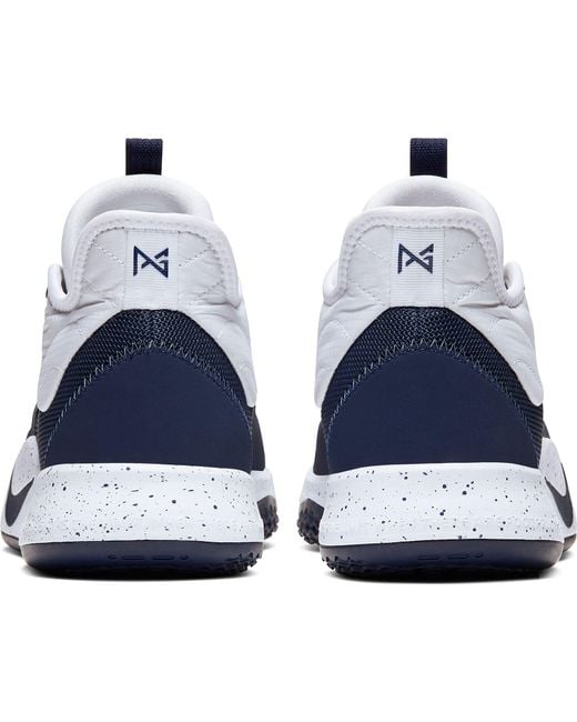 Nike Pg3 Basketball Shoes in Navy/White 