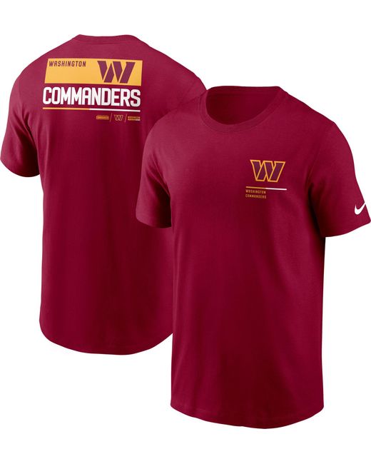 Nike Washington Commanders Team Incline Red T-shirt for Men | Lyst