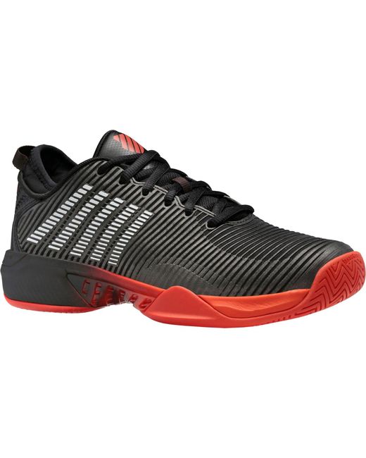 Kswiss Hypercourt Supreme Tennis Shoes in Black/Orange (Black) for Men