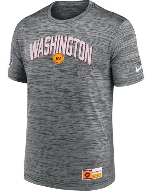 Nike Washington Commanders Sideline Legend Velocity Anthracite Tshirt