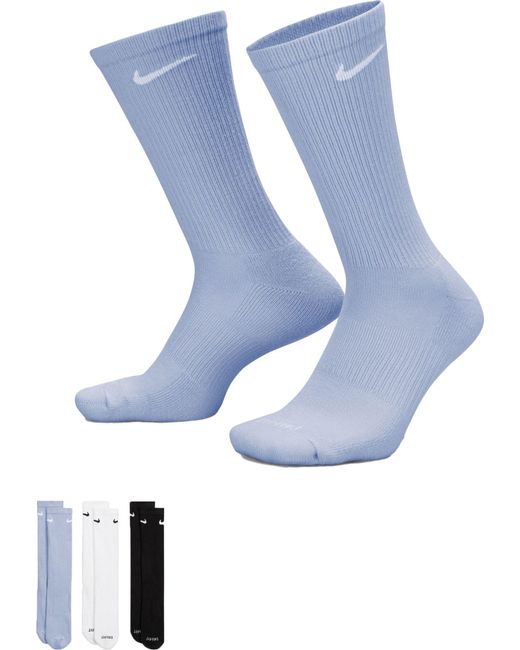 Nike Dri-fit Everyday Plus Cushion Color Crew Socks - 3 Pack for Men | Lyst