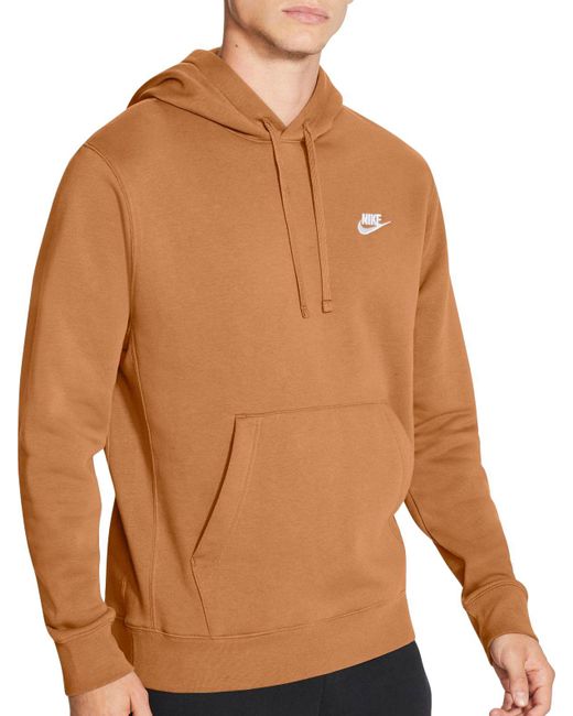 nike brown sportswear club sweatshirt