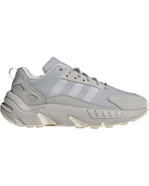 adidas Suede Zx 22 Boost Shoes in Grey/Grey/White (Gray) for Men | Lyst