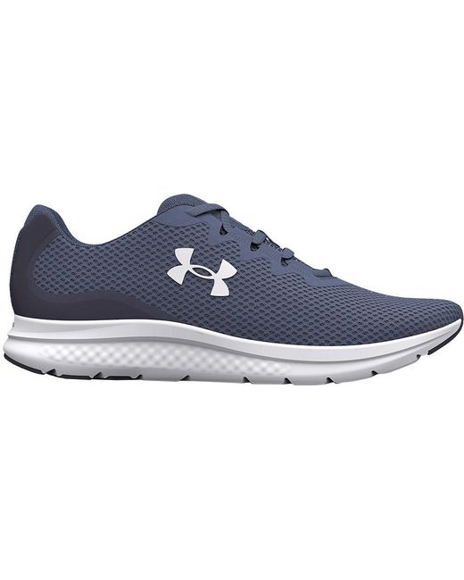 Under Armour Lace Charged Impulse 3 Running Shoes in Purple/Steel/White