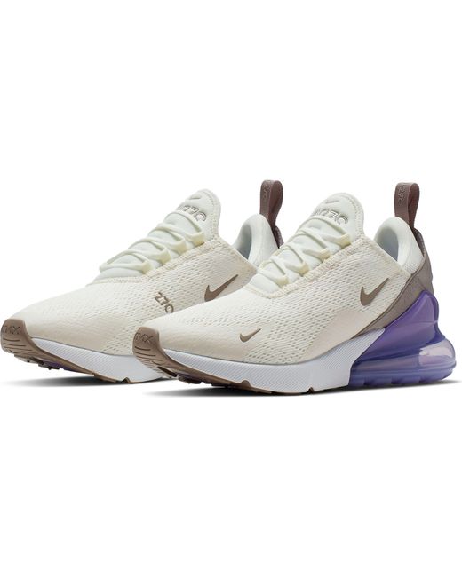 white and purple air max 270