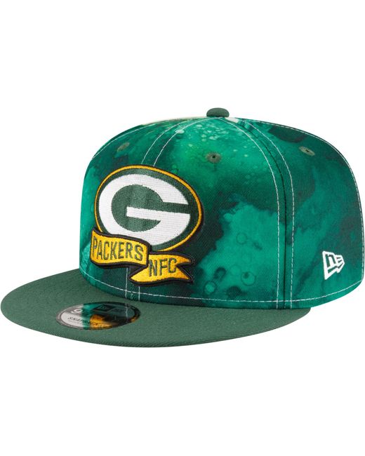 KTZ Green Bay Packers Sideline Ink Dye 9fifty Green Adjustable Hat for Men Lyst