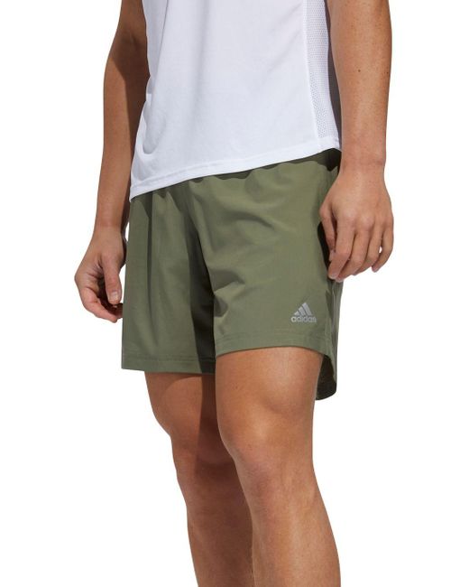 adidas green running shorts