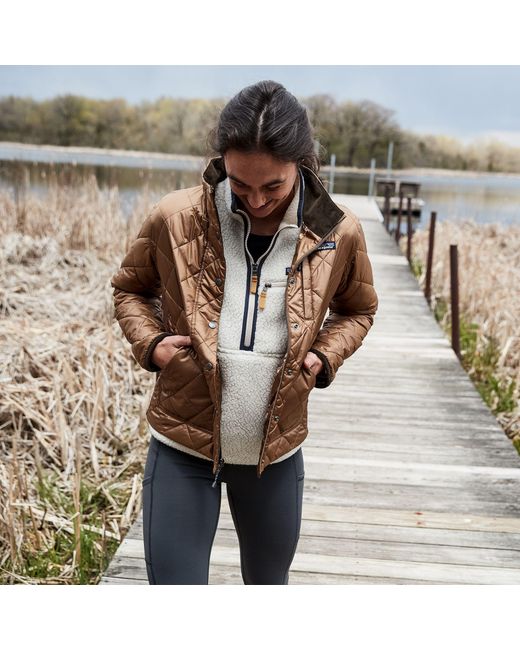 patagonia women's retro pile fleece marsupial pelican