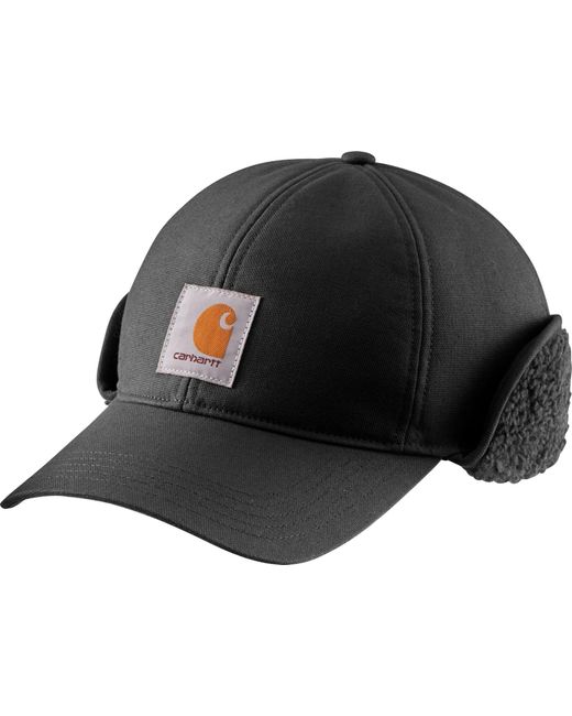 Carhartt Rain Defender Canvas Earflap Cap in Black for Men Lyst