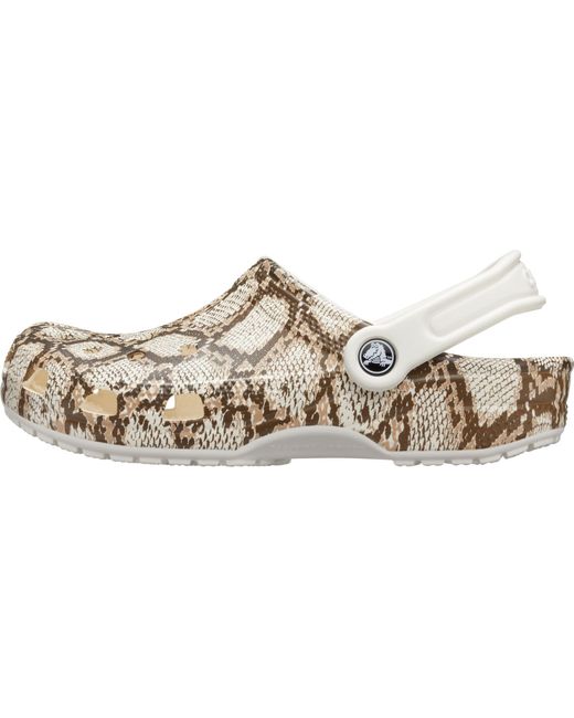 classic snake print clog