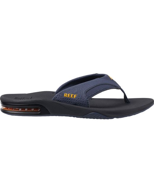 reef navy blue flip flops